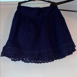 blue skirt
